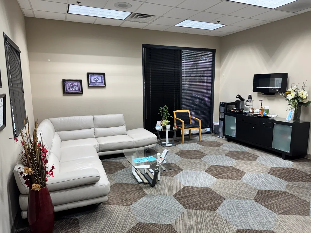 Comfortable waiting lounge at Spring Valley Dental Associates